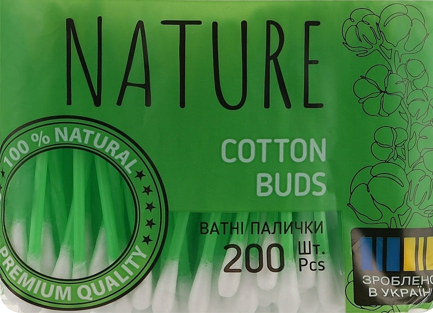 Bioton Nature Cotton Swabs, 200 pcs