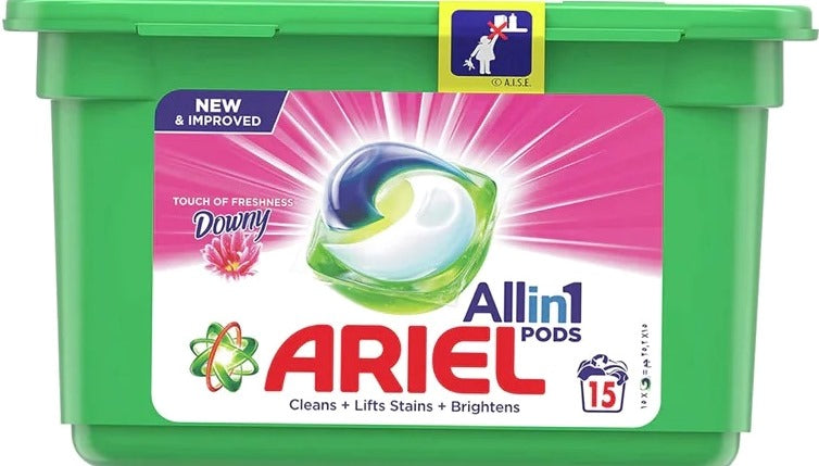 Ariel All-in-1 Pods Downy Touch of Freshness Laundry Detergent Pods, 15 pcs (Price per 1 pc)