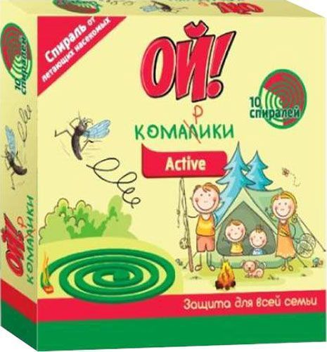 Oi! Komaryky Active Mosquito Repellent Coils, 10 pcs
