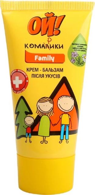 Oi! Komaryky Family After-Bite Insect Cream Balm, 50 mL