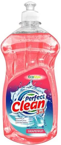 EcoMax Perfect Clean 3-in-1 Grapefruit Dishwashing Liquid, 500 g