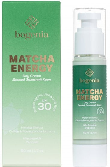 Bogenia BG459.001 Matcha Energy SPF30 Protective Day Face Cream, 50 mL