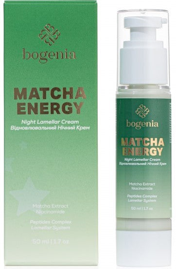 Bogenia BG459.002 Matcha Energy Restorative Night Face Cream, 50 mL