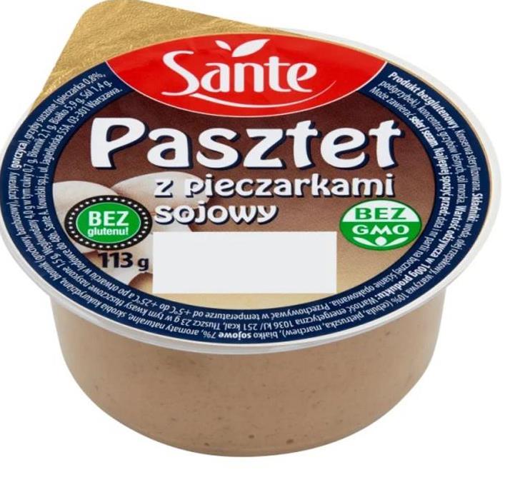 Sante Lovege Soy Pate with Mushrooms, 113 g