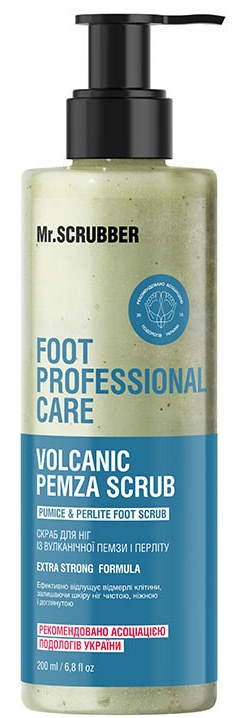 Mr. Scrubber Foot Professional Care Volcanic Pumice & Perlite Foot Scrub, 200 mL