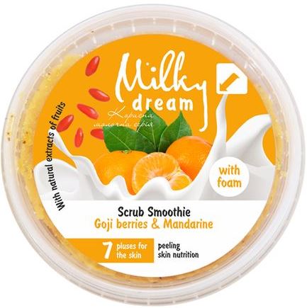 Milky Dream Foaming Smoothie Body Scrub with Goji Berries & Mandarin, 140 g