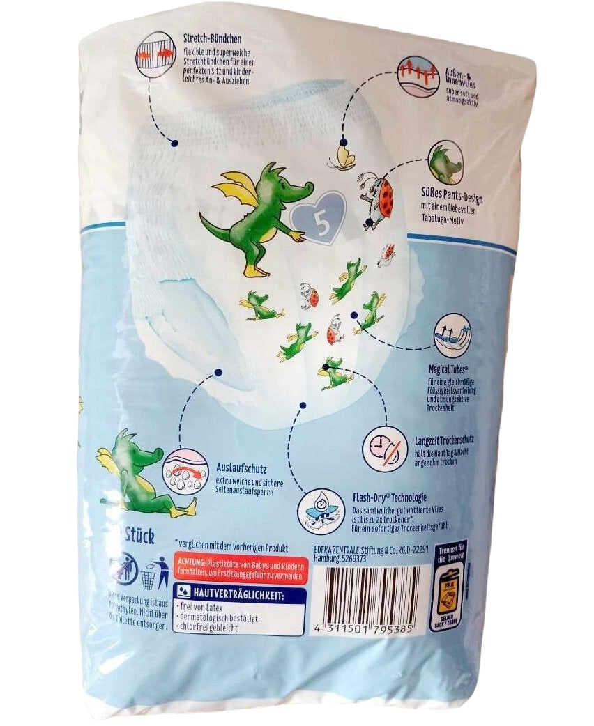 Elkos Baby Glück Premium Size 5 Baby Pull-Up Diaper Pants, 12-17 kg, 20 pcs - Image 2