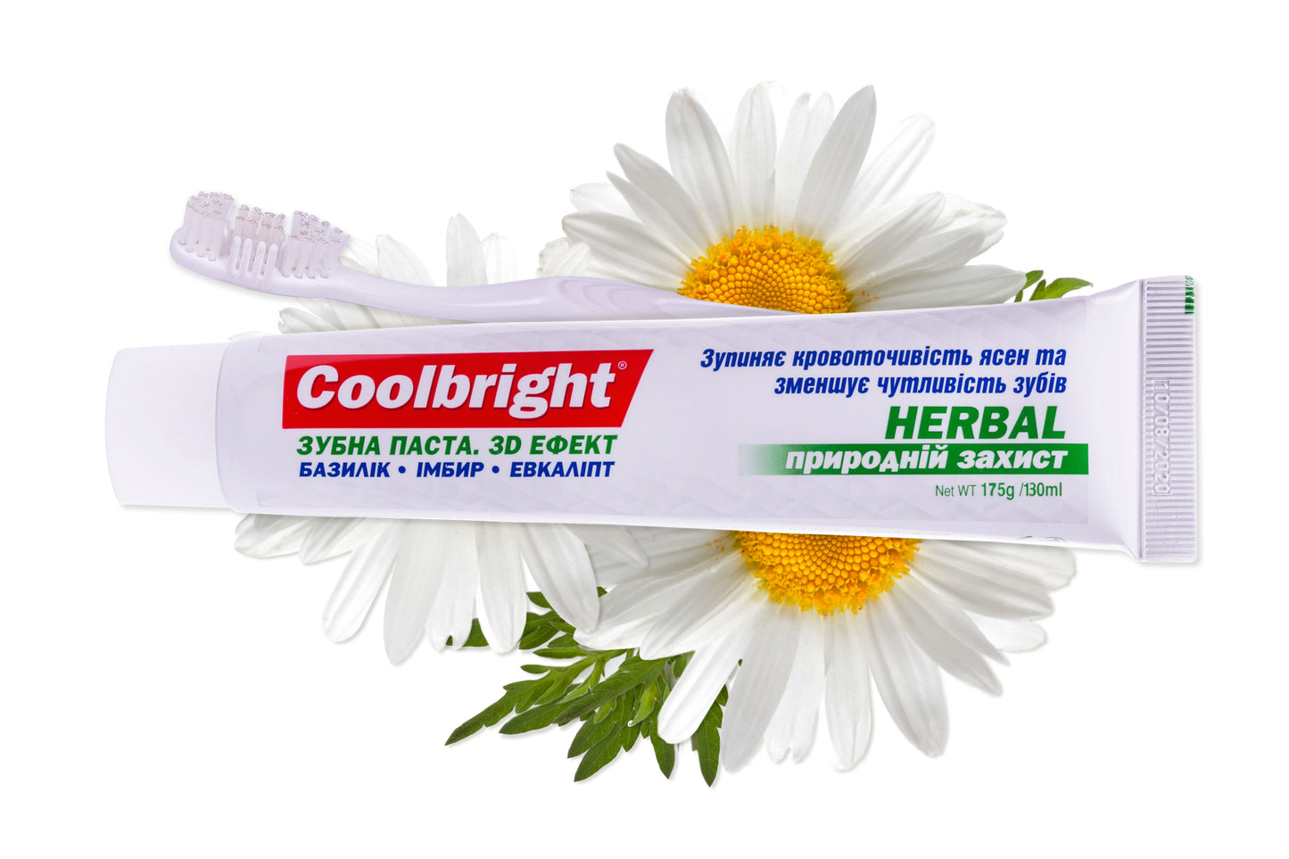 Coolbright Herbal 3D Effect Toothpaste & Toothbrush Set, 130 mL - Image 4