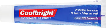 Coolbright Caries Protection 3D Effect Toothpaste & Toothbrush Set, 130 mL - Image 2