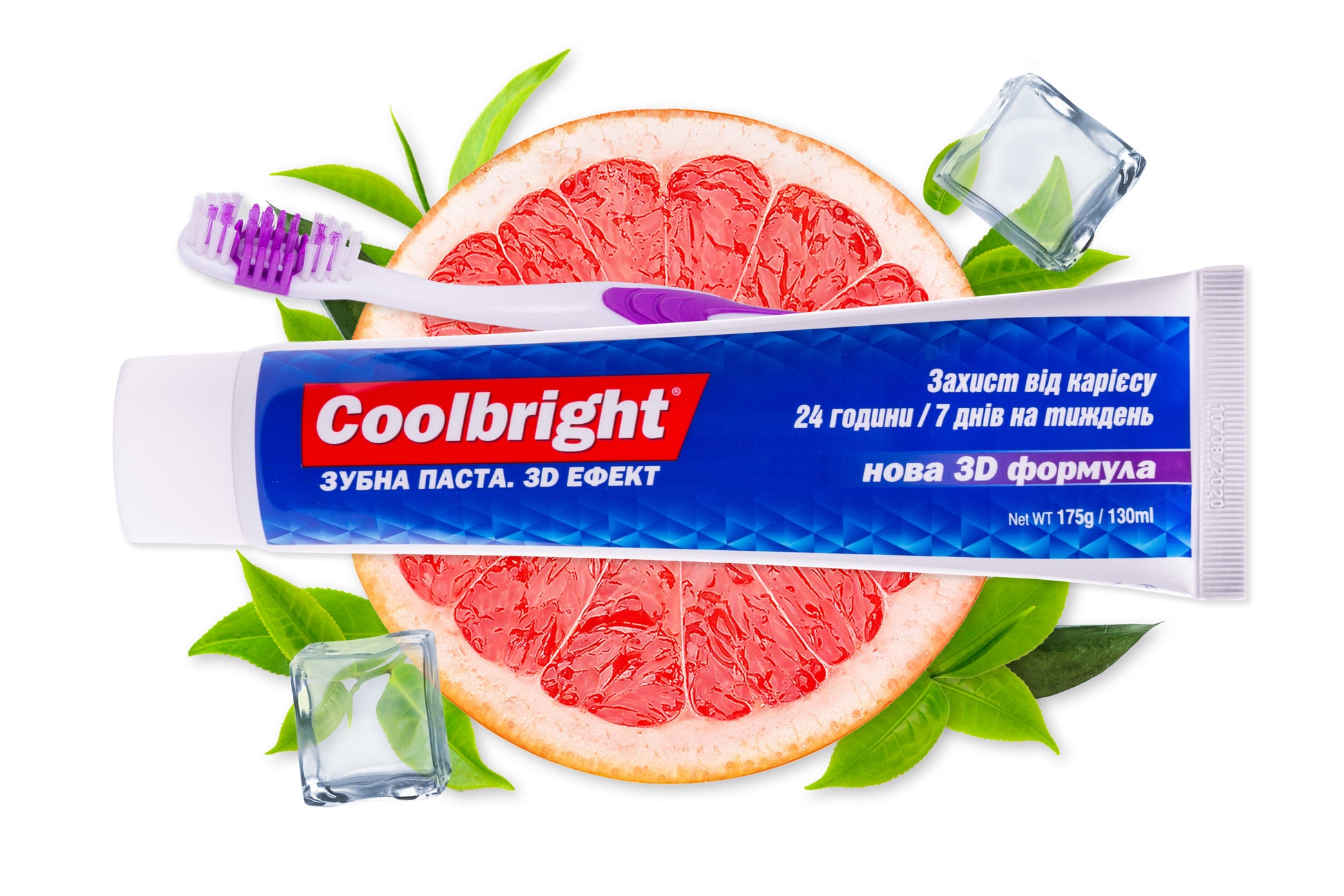 Coolbright Caries Protection 3D Effect Toothpaste & Toothbrush Set, 130 mL - Image 4