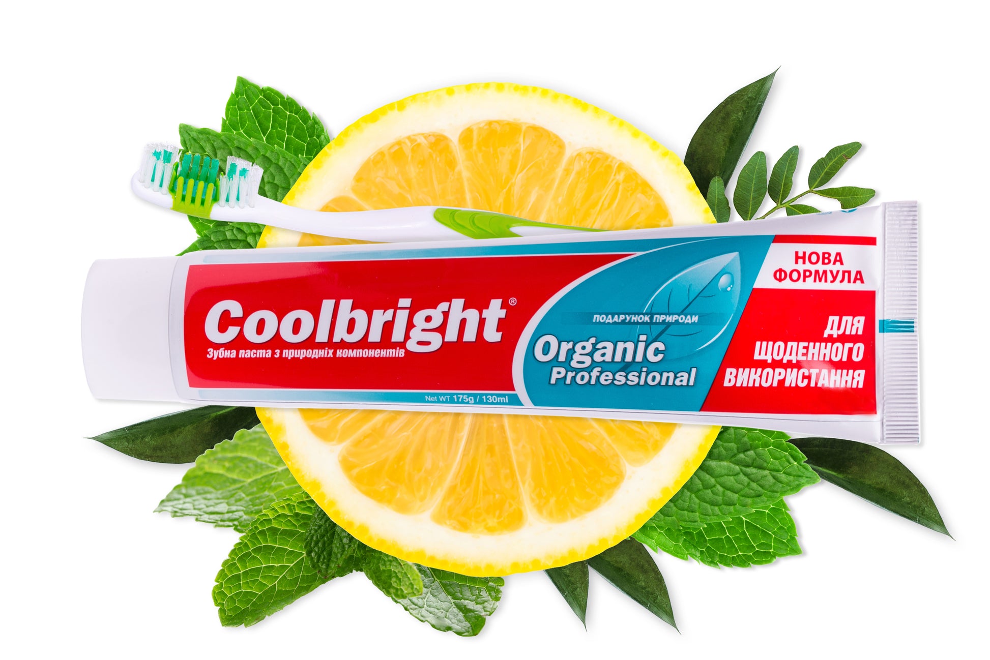 Coolbright Organic Toothpaste & Toothbrush Set, 130 mL - Image 4