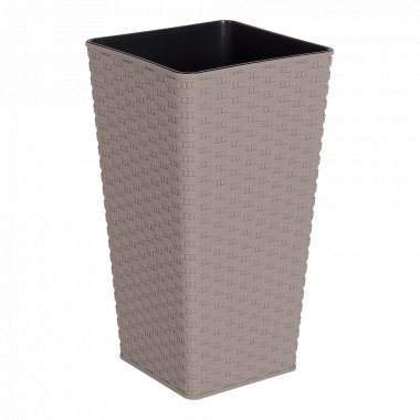 Aleana Rattan 115041 Square Planter, Assorted, 27 x 27 x 51 cm - Image 2
