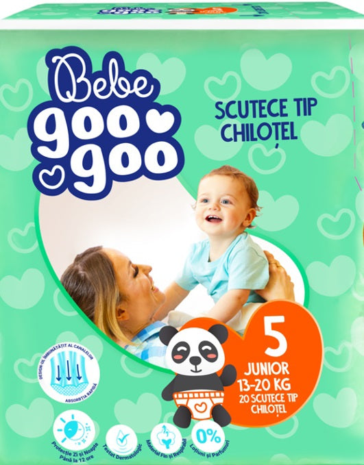 Bebe Goo Goo 5 Baby Pull-Up Diaper Pants, 13-20 kg, 20 pcs