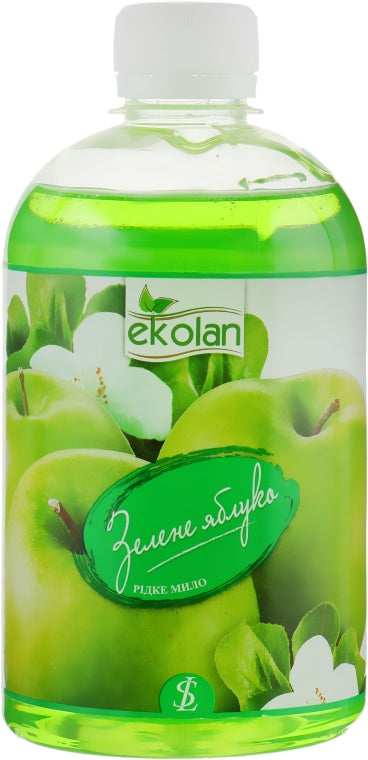 Ekolan Green Apple Liquid Hand Soap Refill Pouch, 500 g