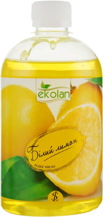 Ekolan White Lemon Liquid Hand Soap Refill Pouch, 500 g