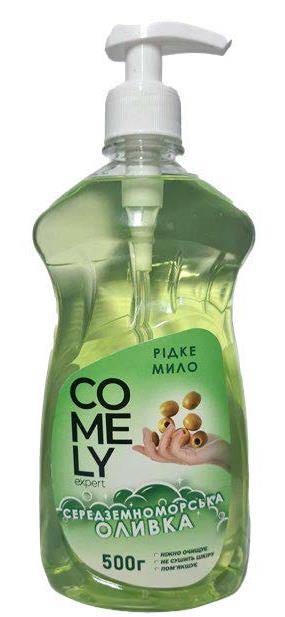 Comely Mediterranean Olive Liquid Hand Soap with Pump, 500 g