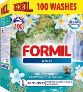 Formil White Bali Freshness Laundry Detergent Powder, 100 Loads, 6.5 kg