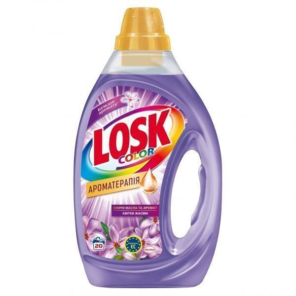 Losk Color Aromatherapy Jasmine Essential Oils Liquid Laundry Detergent, 1 L