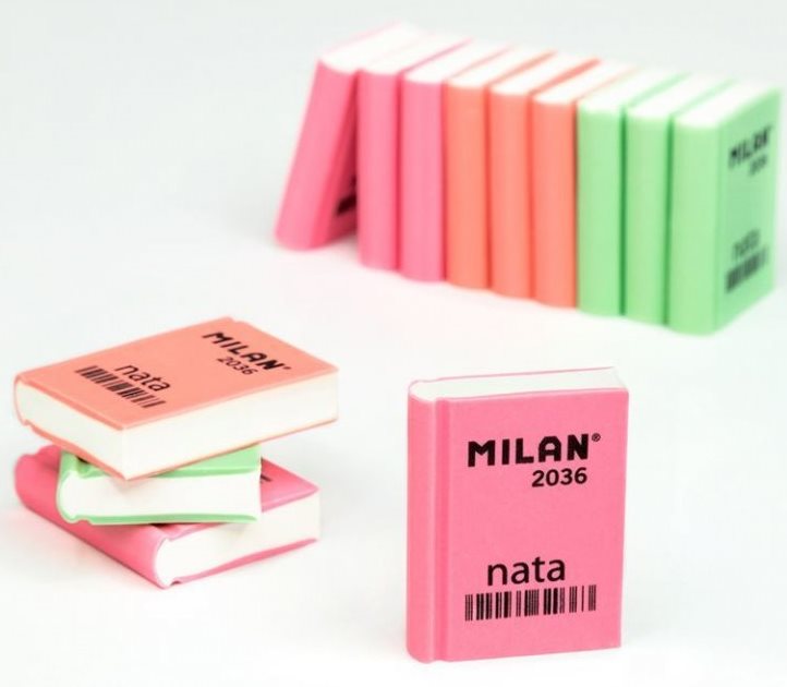 Milan Nata 2036 Rectangular Eraser - Image 3