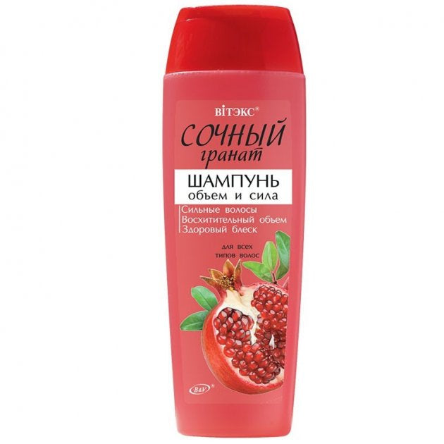 Vitex Juicy Pomegranate Volume & Strength Shampoo, 400 mL