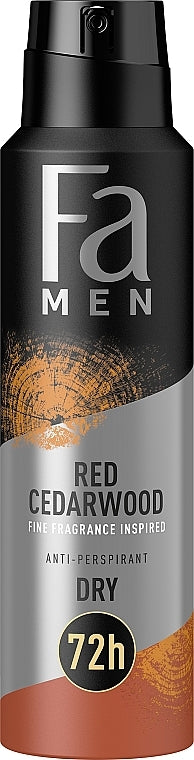 Fa Men Red Cedarwood Men's Antiperspirant Spray, 150 mL