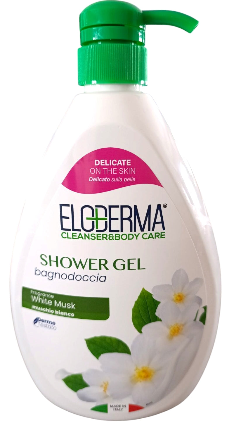 Eloderma White Musk Shower Gel with Pump, 1000 mL - Image 2
