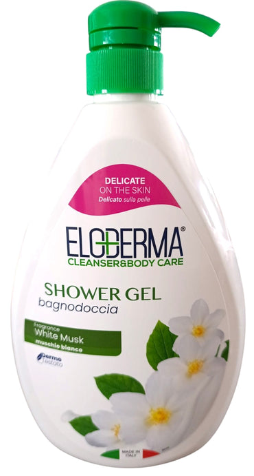 Eloderma White Musk Shower Gel with Pump, 1000 mL - Image 2