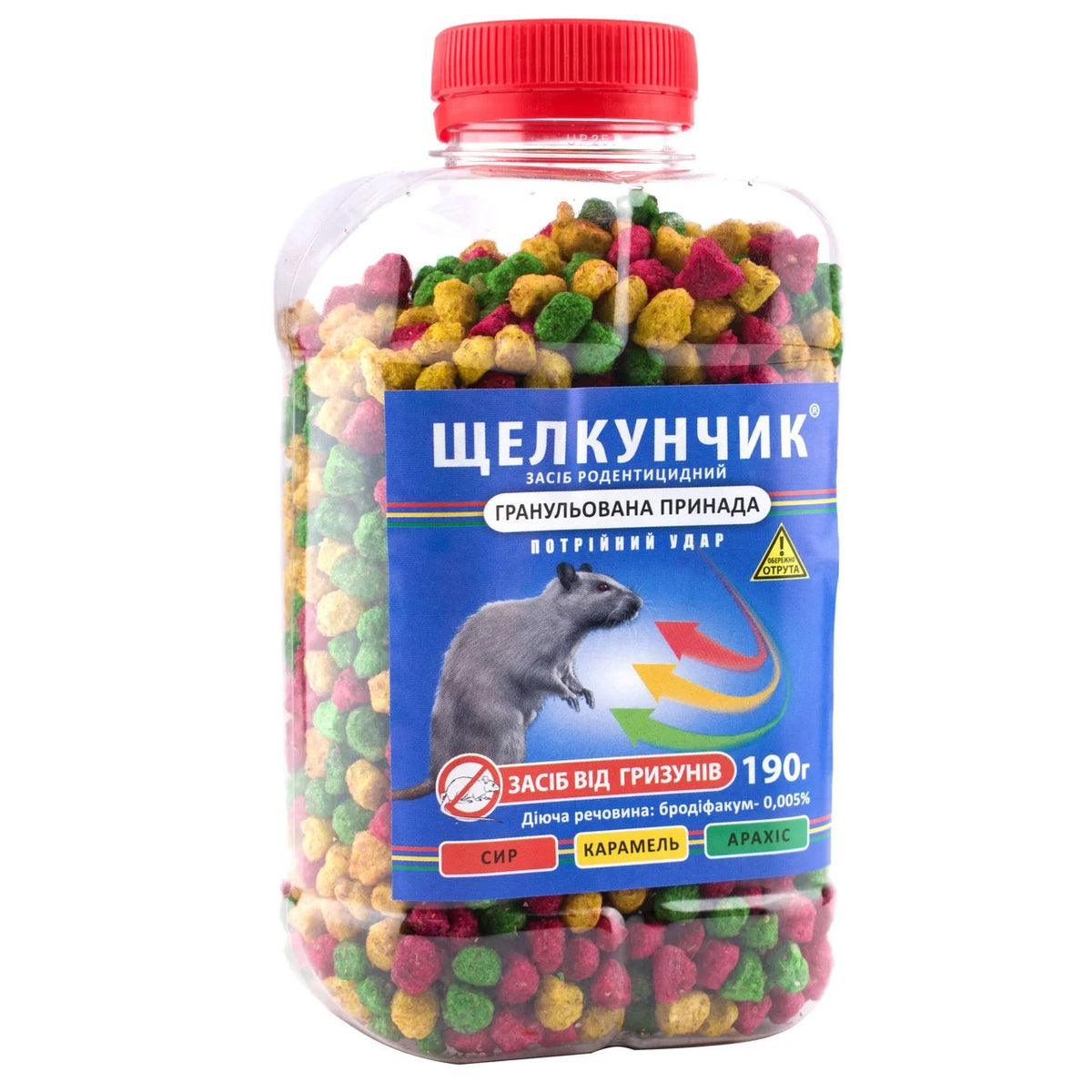 Shchelkunchik Rodenticide Mix Granules Jar, 190 g