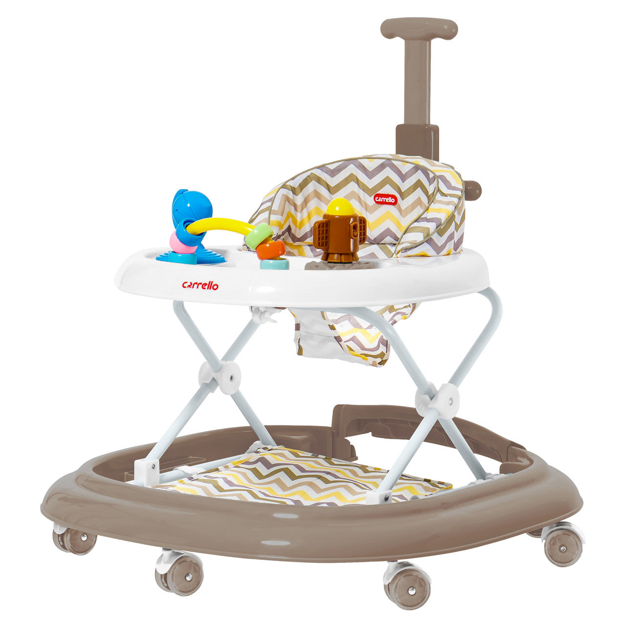Carrello Eterno CRL-9607 Coffee 3-in-1 Baby Walker, Rocker & Ride-On