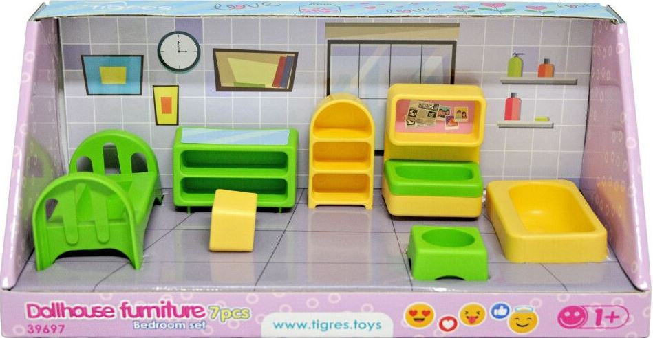 Tigres Bedroom 39697 Doll Furniture Set, 7 pcs