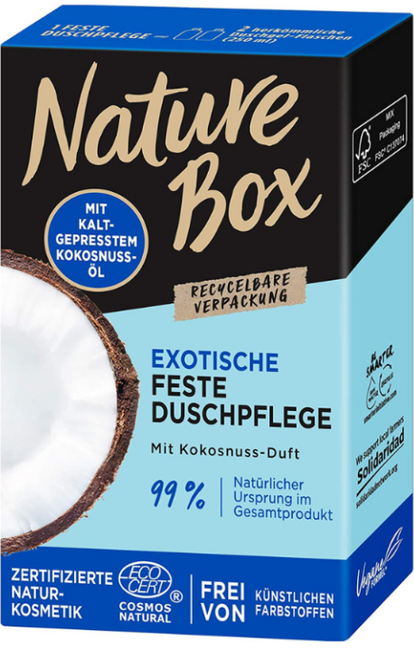 Nature Box Coconut Solid Shower Gel, 100 g