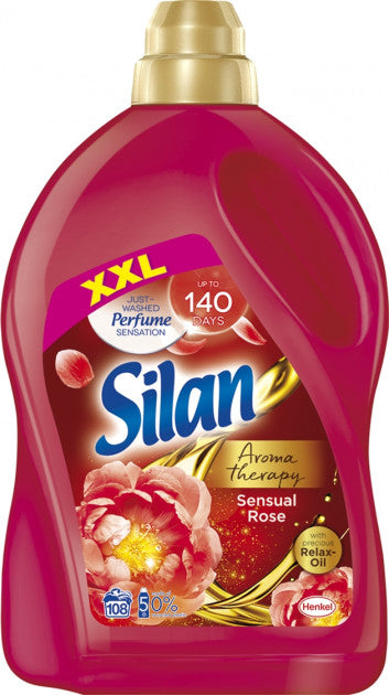 Silan Aromatherapy Sensual Rose Fabric Softener, 2.7 L