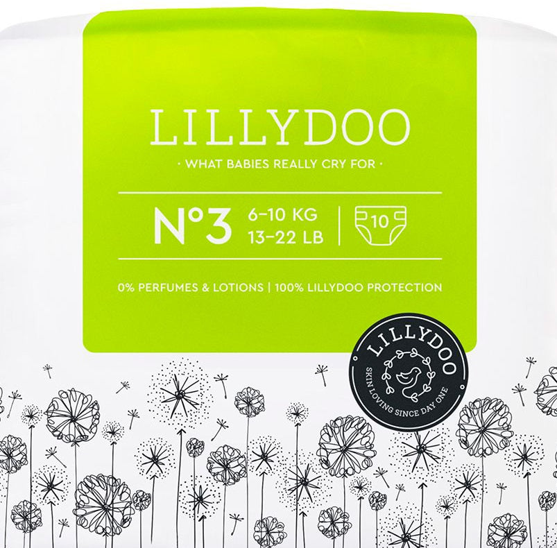 Lillydoo Size 3 Baby Diapers, 6-10 kg, 10 pcs