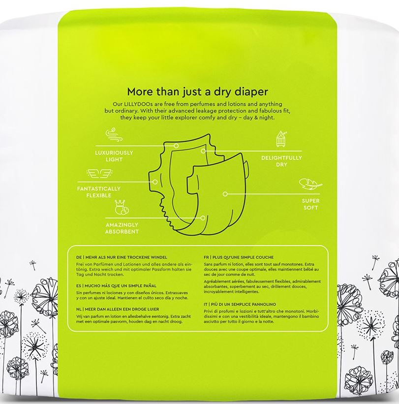 Lillydoo Size 3 Baby Diapers, 6-10 kg, 10 pcs - Image 2