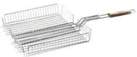 Tornado BBQ5842H Corrugated Grill Rack, 43 x 33 x 6 cm