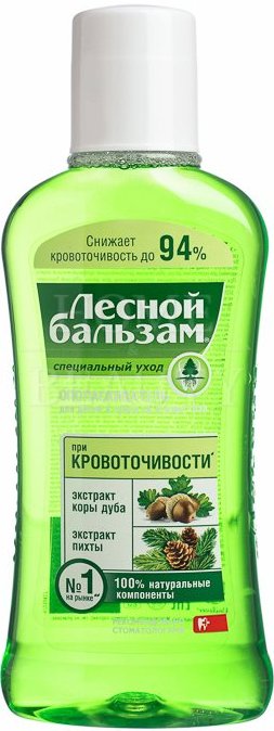 Lesnoy Balsam Oak Bark & Fir Mouthwash, 400 mL