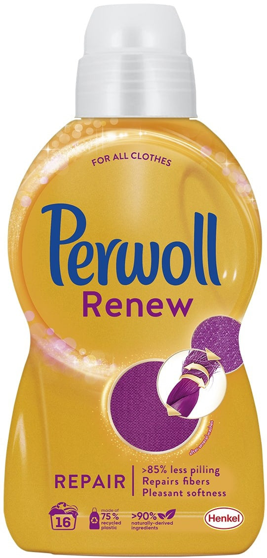 Perwoll Renew Repair Liquid Laundry Detergent, 960 mL, 16 wash loads
