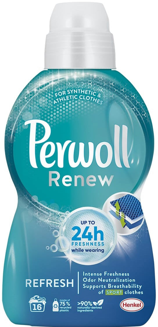 Perwoll Renew Refresh Liquid Laundry Detergent, 960 mL, 16 wash loads