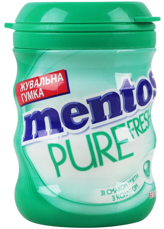 Mentos Pure Fresh Mint Chewing Gum in Jar