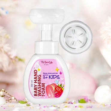 Top Beauty Kids Strawberry Macaron Foaming Liquid Hand Soap, 300 mL - Image 2