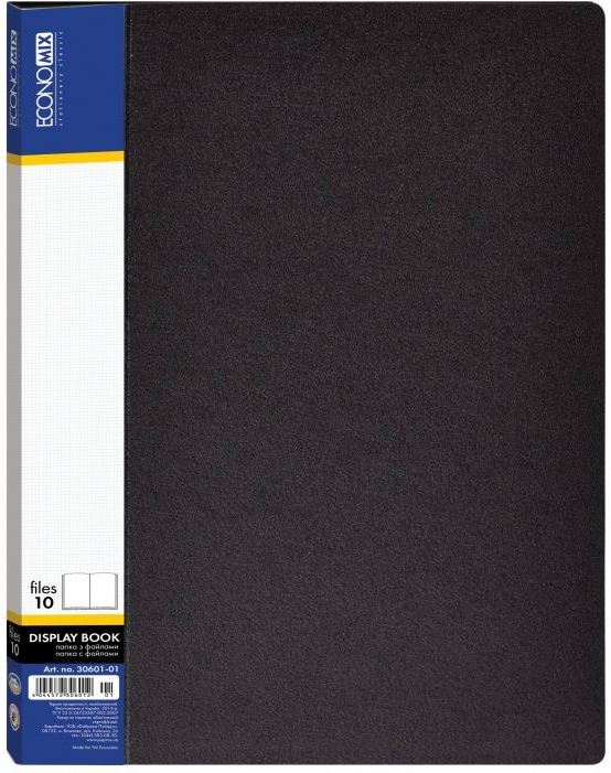 Economix 30601 A4 Display Book, 10 Pockets, Assorted - Image 2