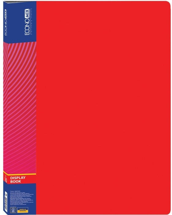 Economix 30601 A4 Display Book, 10 Pockets, Assorted - Image 4