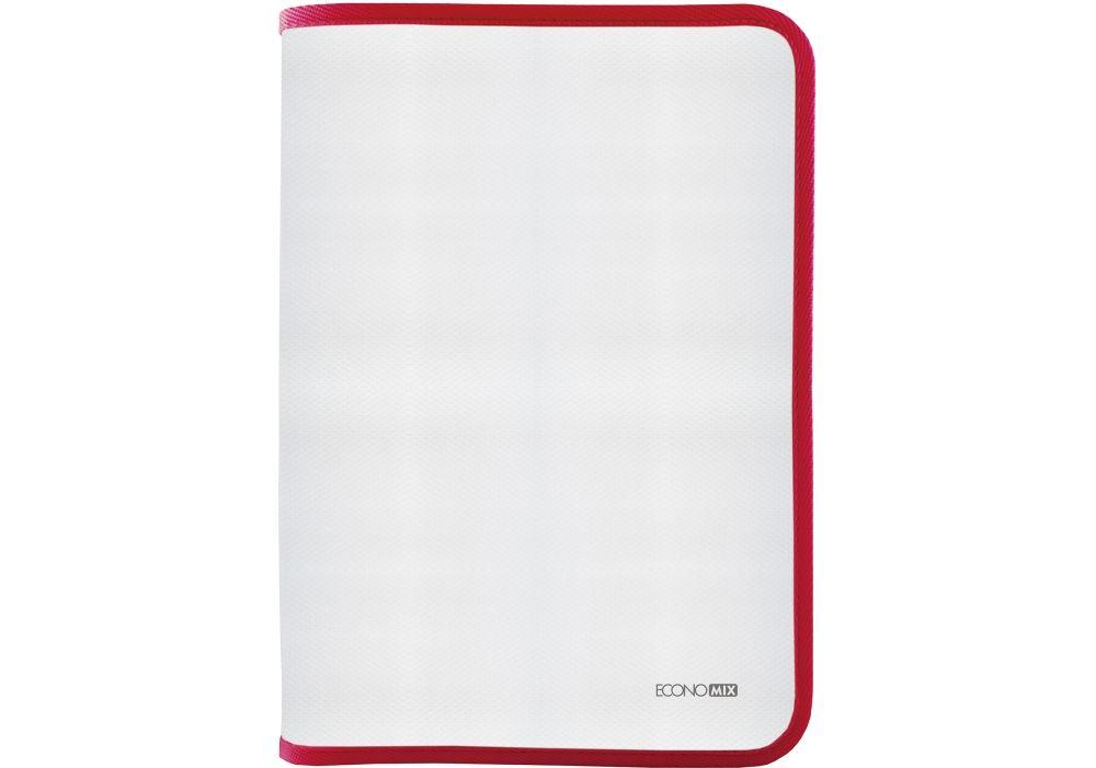 Economix 31644 A4 Transparent Plastic Zipper Folder, Assorted - Image 2