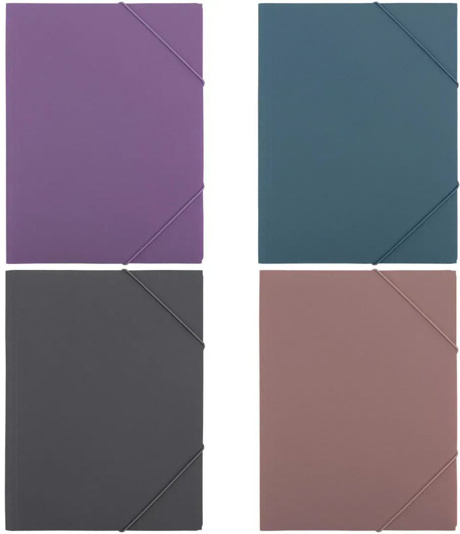 Axent 1504 A4 Plastic Folder with Elastic Bands, Assorted