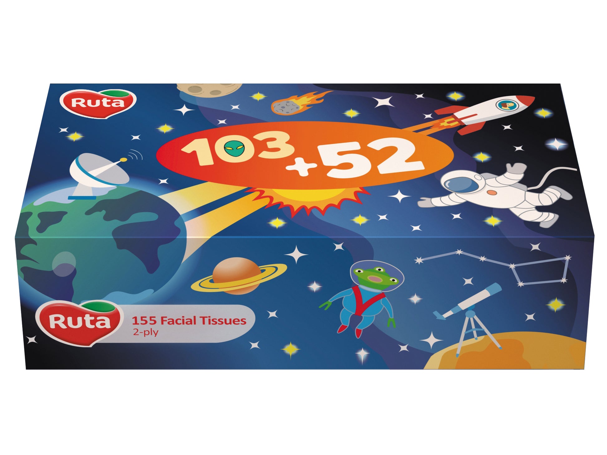 Ruta Boxed Facial Tissues, 103 + 52 Sheets