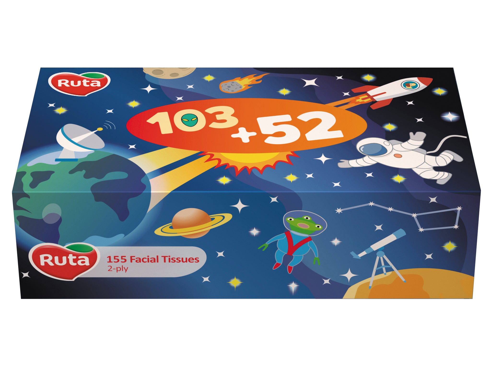 Ruta Boxed Facial Tissues, 103 + 52 Sheets
