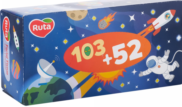 Ruta Boxed Facial Tissues, 103 + 52 Sheets - Image 2