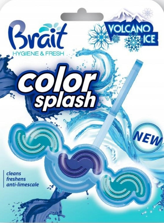 Brait Color Splash Volcano Ice Toilet Block, 45 g
