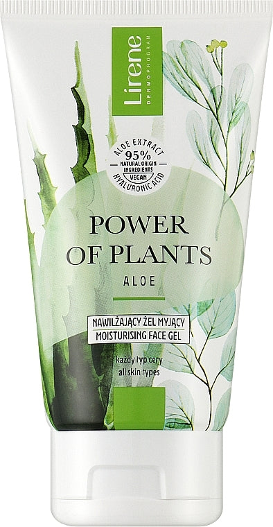 Lirene Power of Plants Aloe Moisturizing Face Wash Gel, 150 mL