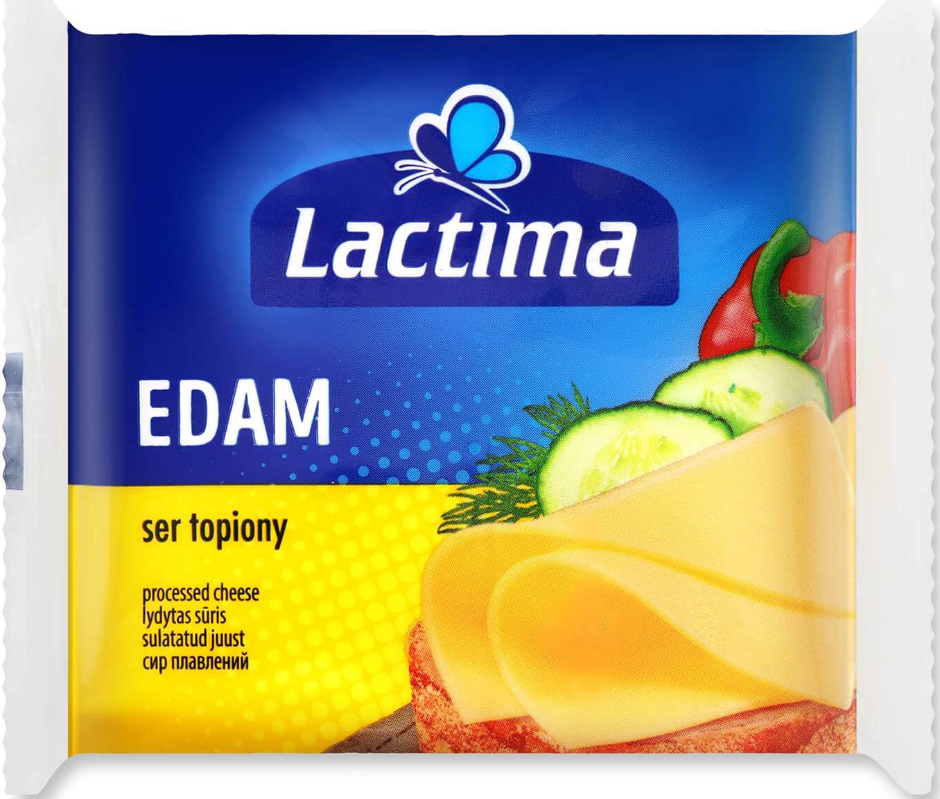 Lactima Edam Processed Cheese Slices, 130 g